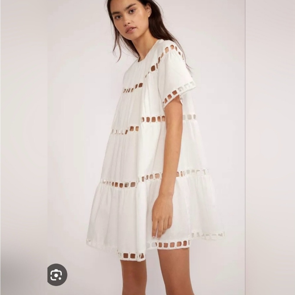 Cynthia Rowley Postcard Eyelet Dress white